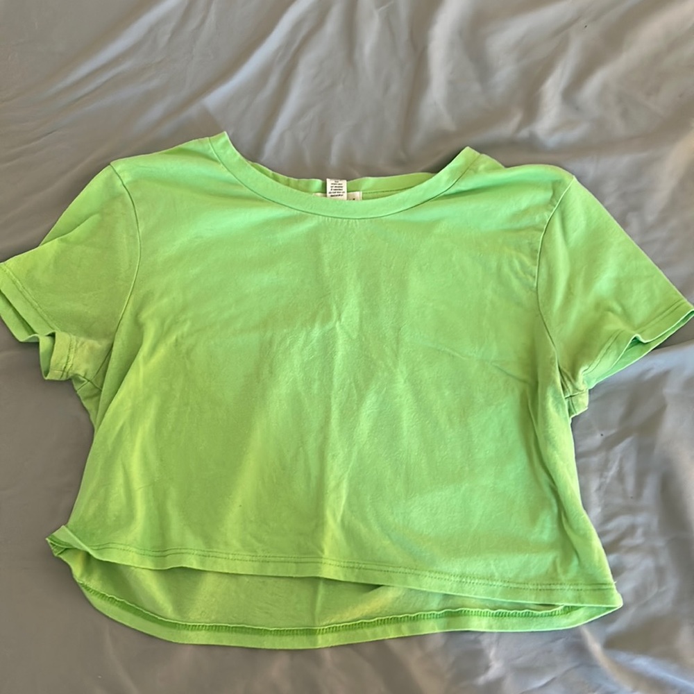 Cute green crop top